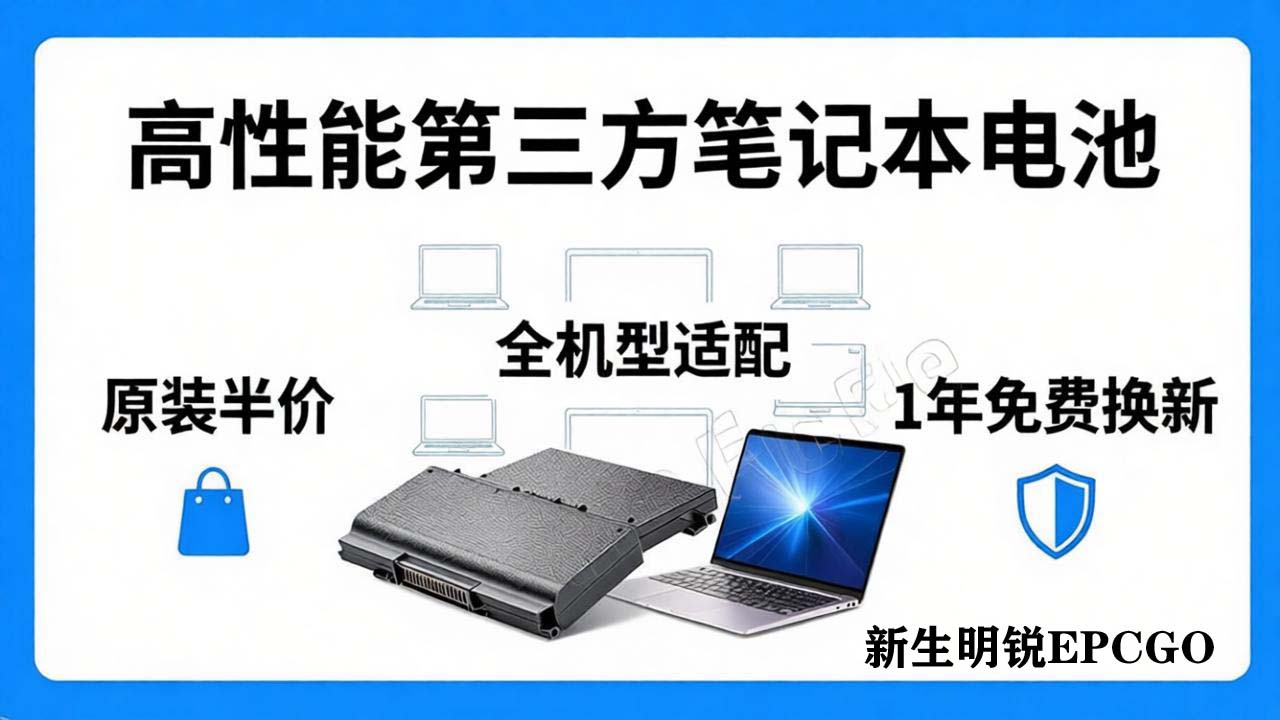 惠普笔记本电脑电池选购指南：新生明锐工厂第三方替换电池